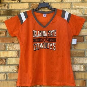Size Small and XL, Women’s Orange OK State Jersey.